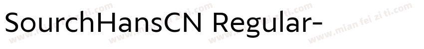 SourchHansCN Regular字体转换